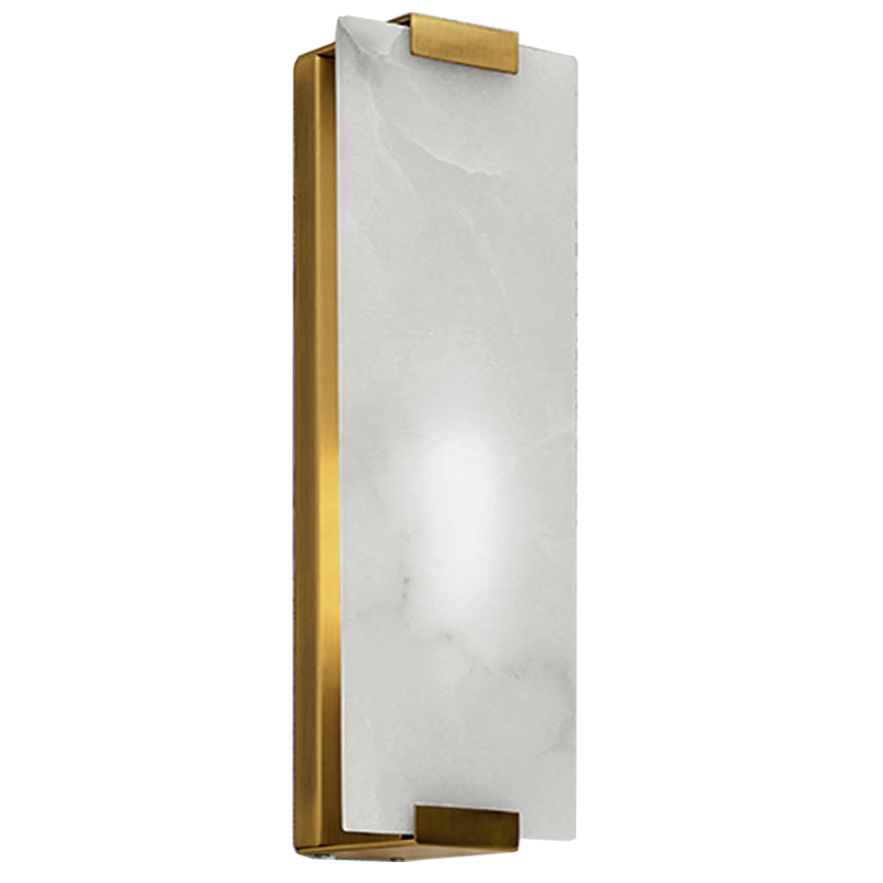 Бра Marble Rectangle Wall Lamp Brass Латунь в Самаре | Loft Concept 