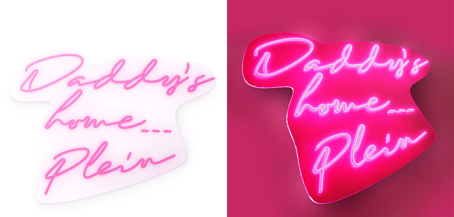 Неоновая настенная лампа Philipp Plein Neon Daddy