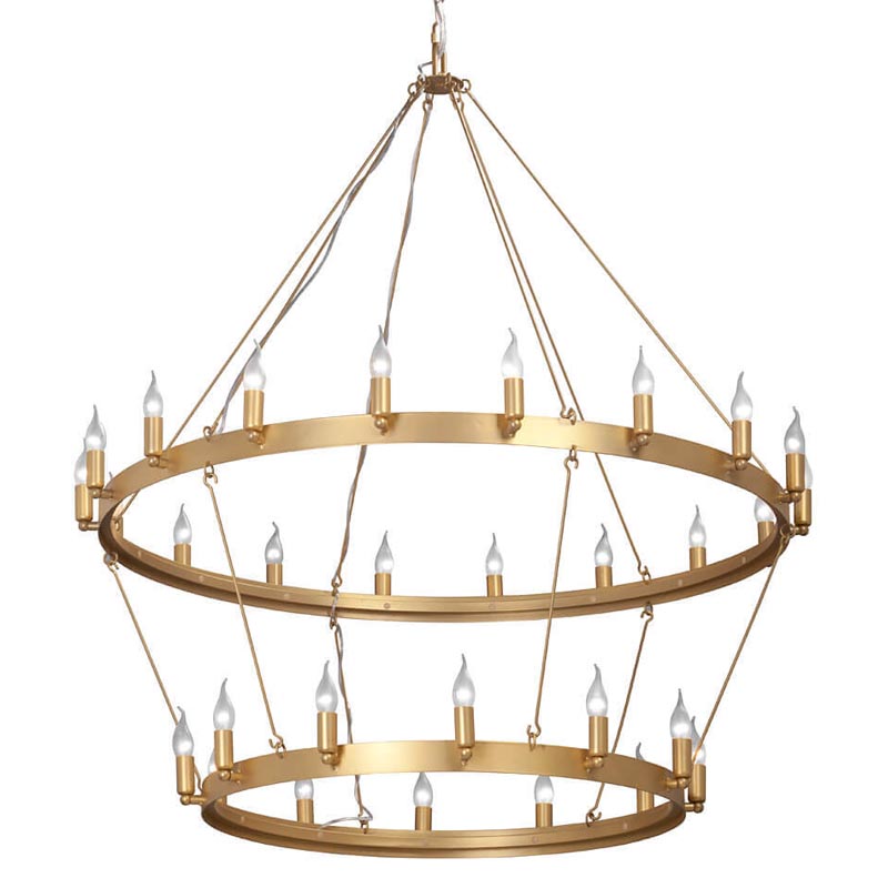 Люстра Camino Round Chandelier two tiers gold Золотой в Самаре | Loft Concept 