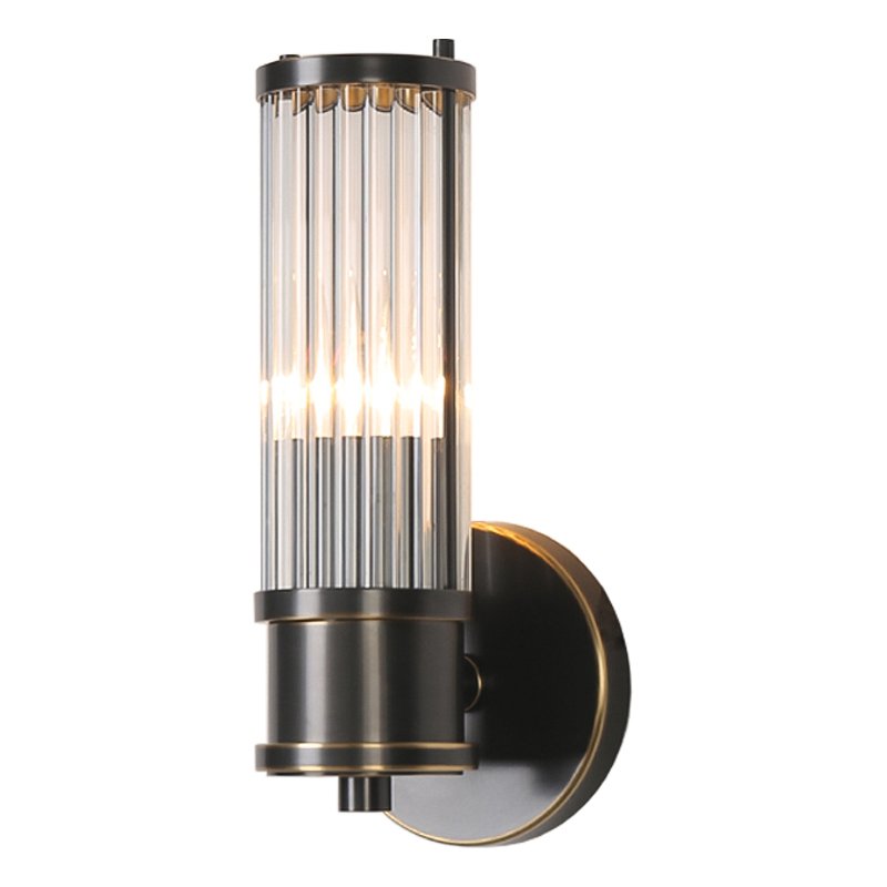 Ralph Lauren Бра Allen Single Sconce Темная бронза Прозрачный (Transparent) в Самаре | Loft Concept 