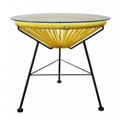 Приставной стол Acapulco side table Yellow Морская синь Желтый Оранжевый Зеленый Черный Белый в Самаре | Loft Concept 