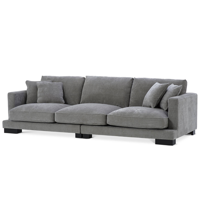 Диван Eichholtz Sofa Tuscany grey Серый Черный в Самаре | Loft Concept 