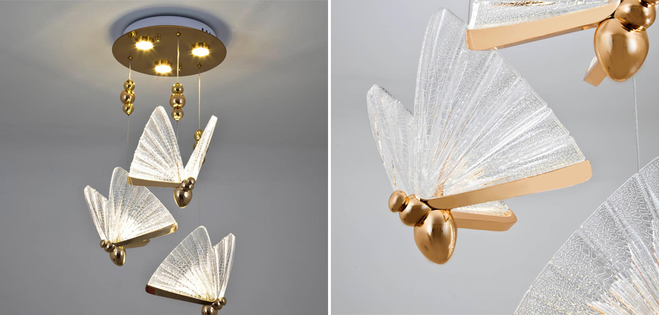 Тройной Подвесной Светильник Butterfly Тройной Подвесной Светильник Butterfly - Loft-Concept в Самаре