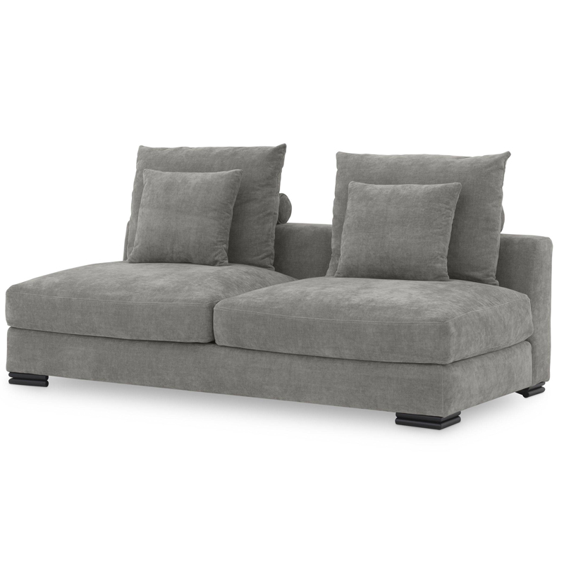 Диван Eichholtz Sofa Clifford 2-Seater grey Серый Черный в Самаре | Loft Concept 