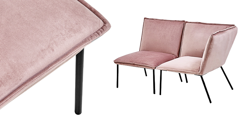 Кресло Corner Armchair Single pink Кресло Corner Armchair Single pink - Loft-Concept в Самаре