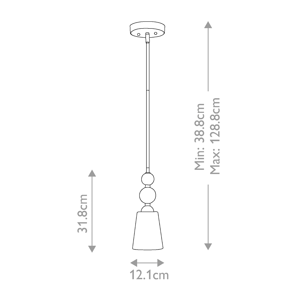 Подвесной светильник с матовым стеклянным коническим плафоном в современном стиле Hinkley в Самаре