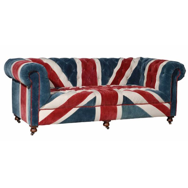 William Sofa Union Jack Velvet Andrew Martin Мульти в Самаре | Loft Concept 