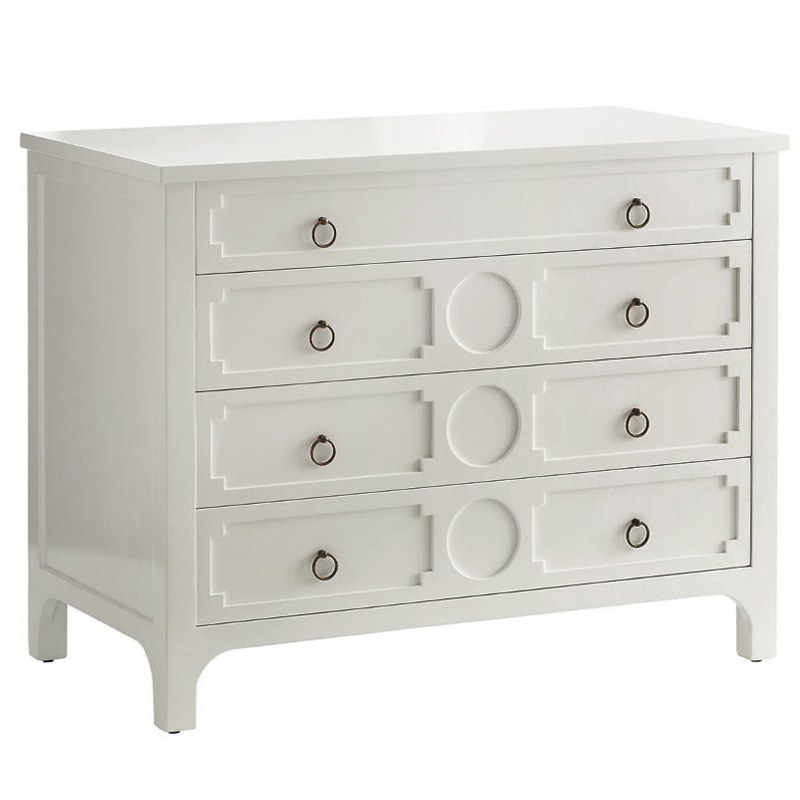 Комод с 4-мя ящиками Lawrence chest of drawers White Белый Белый в Самаре | Loft Concept 