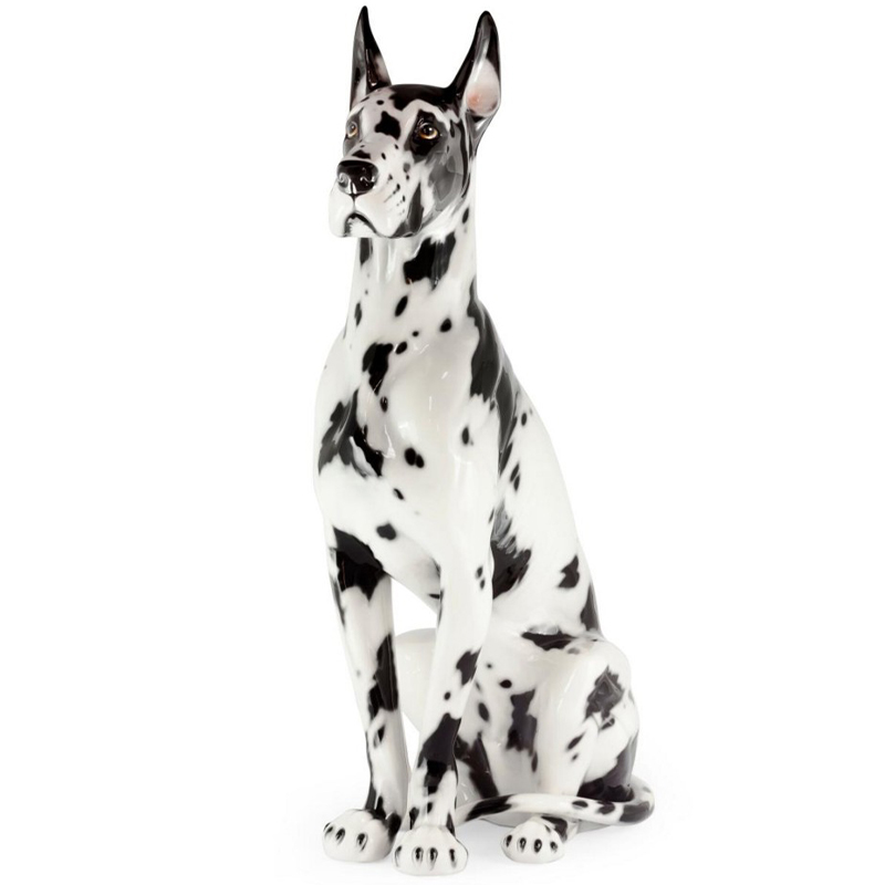 Статуэтка Abhika Great Dane Up Black White Белый Черный в Самаре | Loft Concept 