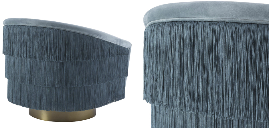 Кресло Eichholtz Swivel Chair Le Vante blue Кресло Eichholtz Swivel Chair Le Vante blue - Loft-Concept в Самаре