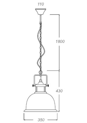 Люстра Old Copper Pendant Big в Самаре