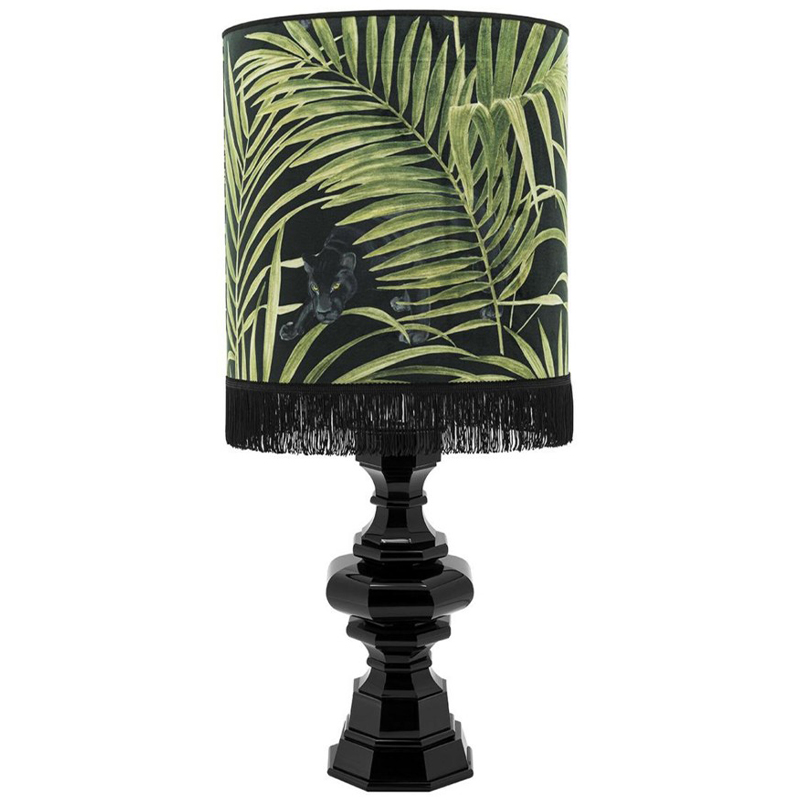 Настольная лампа Table Lamp Empire Velvet Black Green Зеленый Черный в Самаре | Loft Concept 