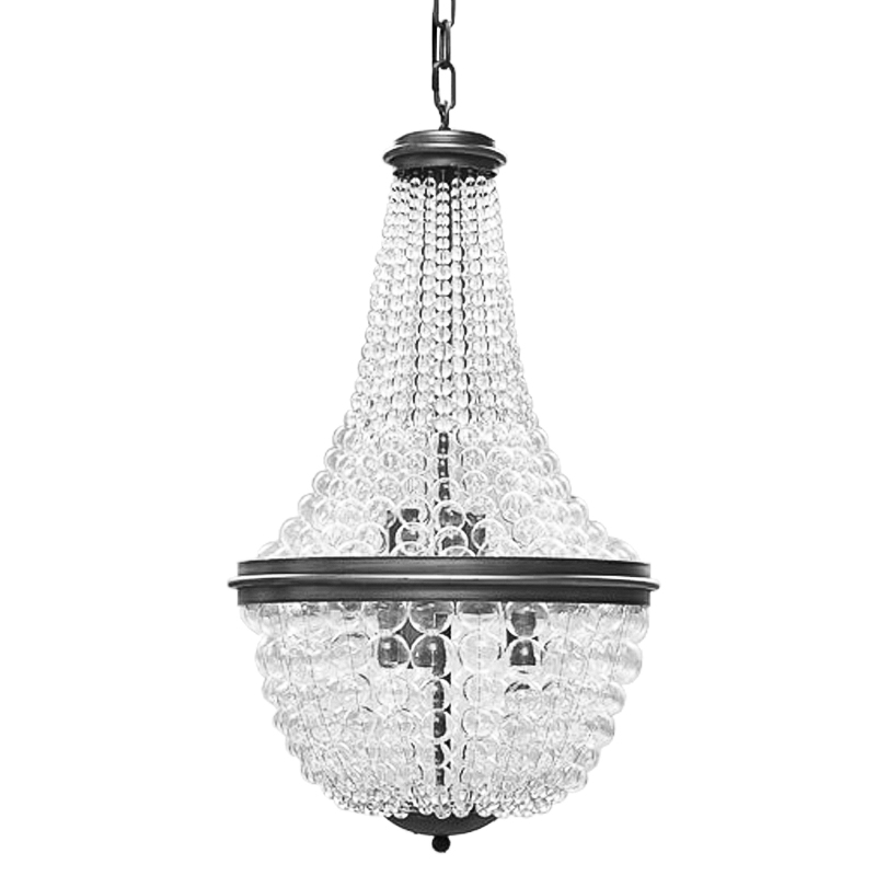 Люстра Bubble Blower Classic Chandeliers Графит Прозрачный в Самаре | Loft Concept 