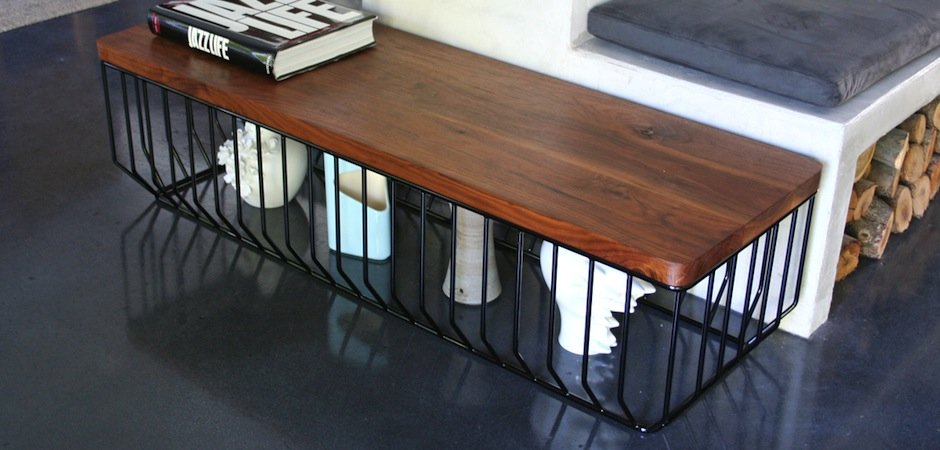 Банкетка-столик Reza Feiz Wired Bench Банкетка-столик Reza Feiz Wired Bench - Loft-Concept в Самаре