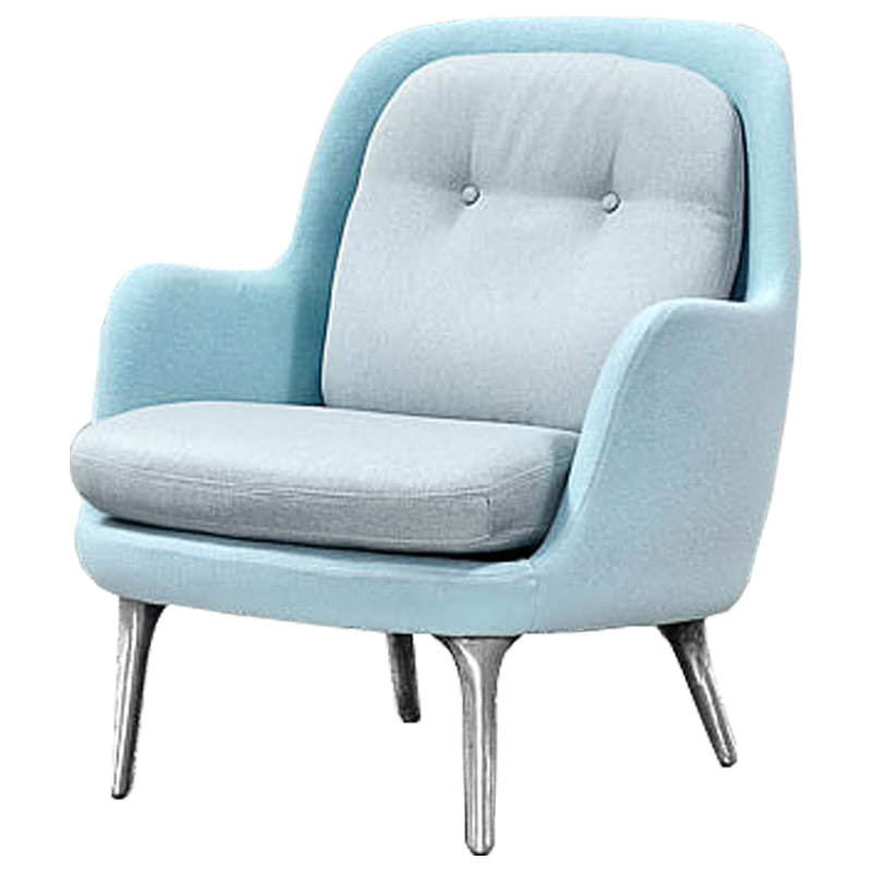 Кресло Bento Chair II Голубой пастельный Серебряный Кресло Bento Chair II Голубой пастельный Серебряный в Самаре | Loft Concept