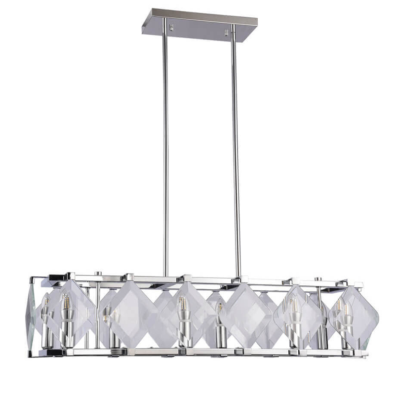 Люстра Glass Rhombus Lighting Хром в Самаре | Loft Concept 