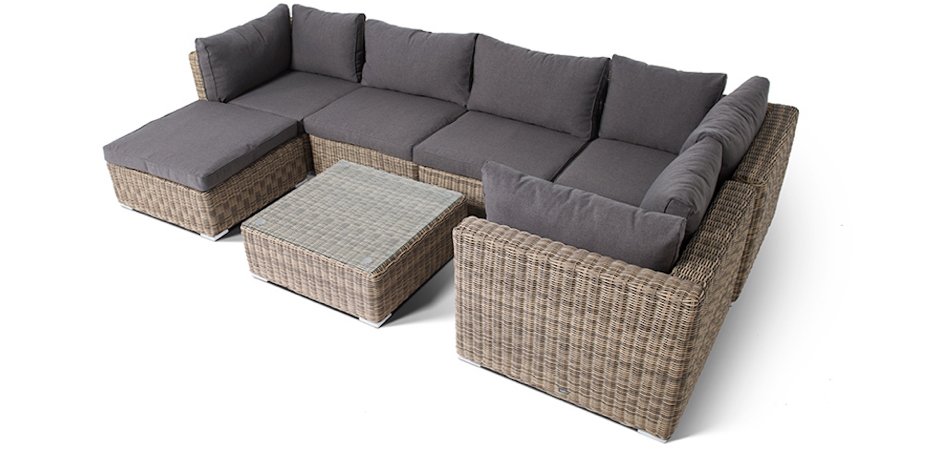 Модульный диван Rottan Grey - фото №1