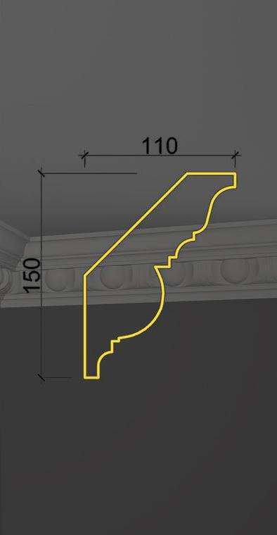 Карниз с орнаментом KO-01 в Самаре