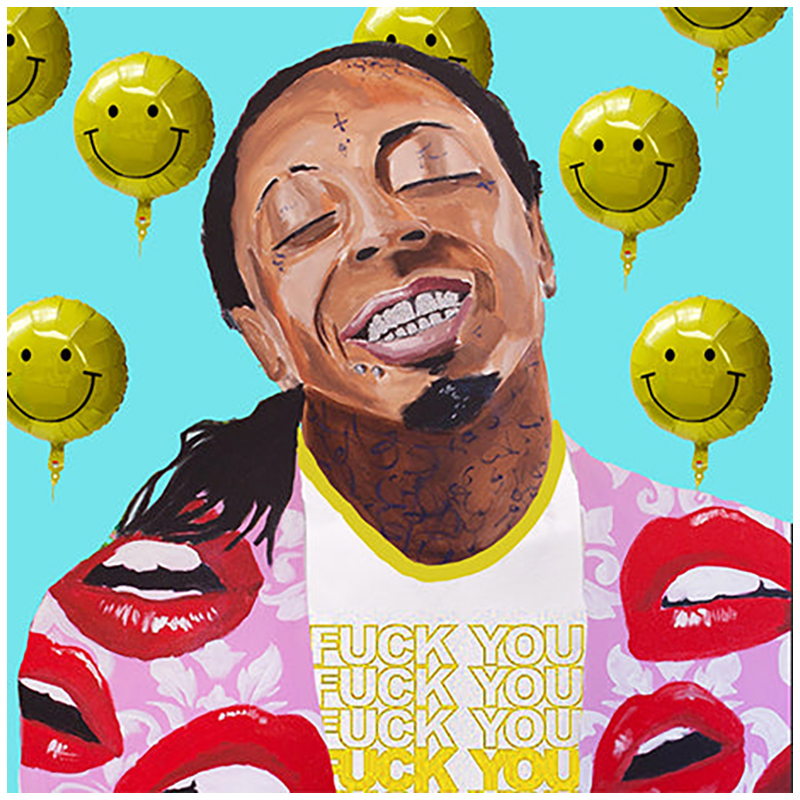 Картина Lil Wayne with Smiling Balloons Мульти в Самаре | Loft Concept 