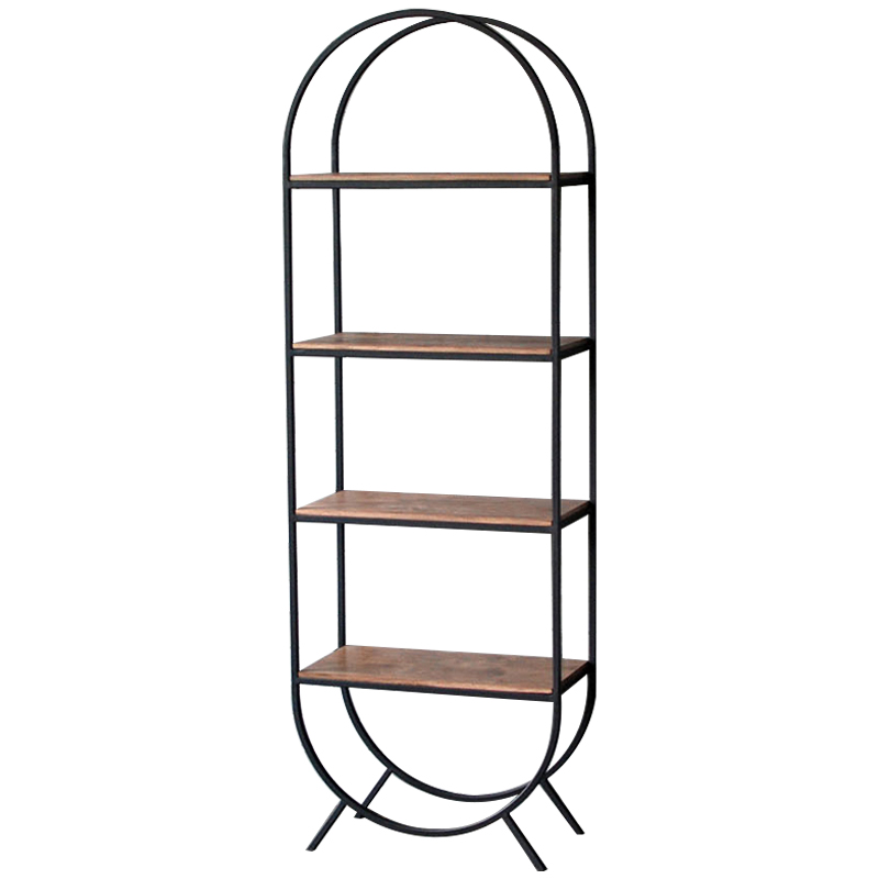 Стеллаж Lugo Industrial Metal Rust Black Rack Коричневый Черный в Самаре | Loft Concept 