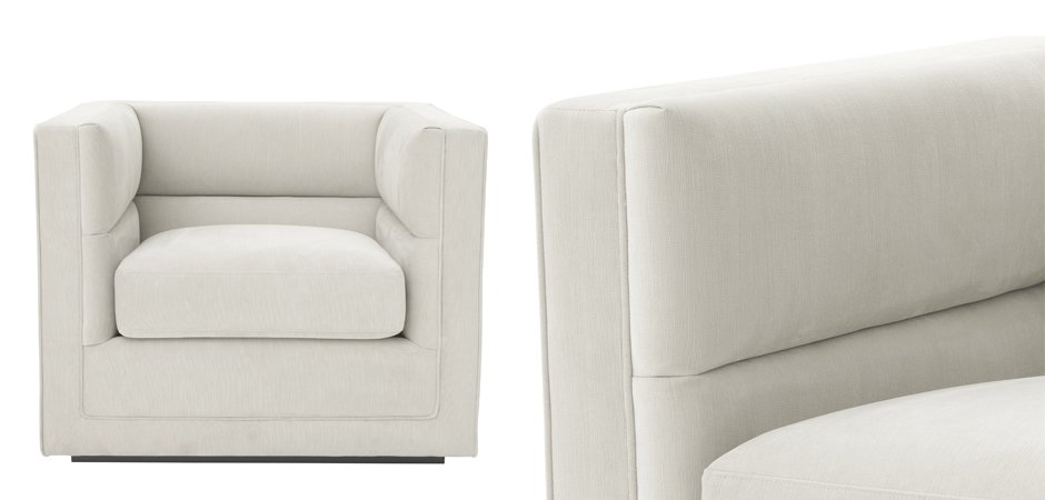 Кресло Eichholtz Сhair Adonia Pebble grey Кресло Eichholtz Сhair Adonia Pebble grey - Loft-Concept в Самаре