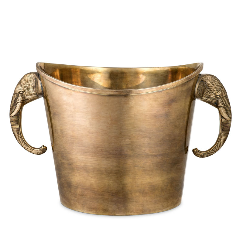 Ведерко для льда Eichholtz WINE COOLER MAHARAJA brass Винтажная латунь в Самаре | Loft Concept 