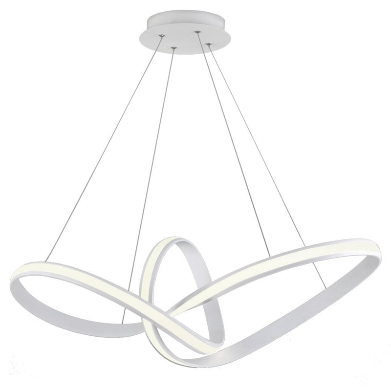 Люстра Mobius Strip White Chandelier Белый в Самаре | Loft Concept 