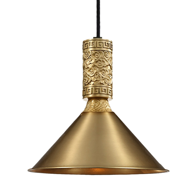 Подвесной светильник Yun Metal Lamp Латунь в Самаре | Loft Concept 