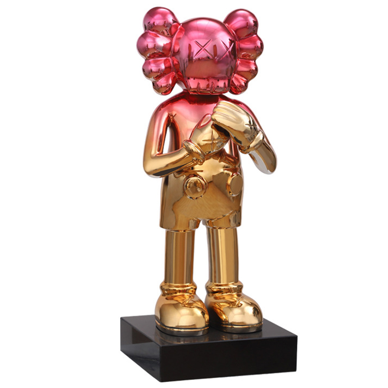 Статуэтка KAWS Gradient Gold Red on stand Золотой Красный в Самаре | Loft Concept 