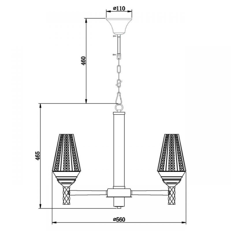 Люстра Ribbed Chandelier в Самаре