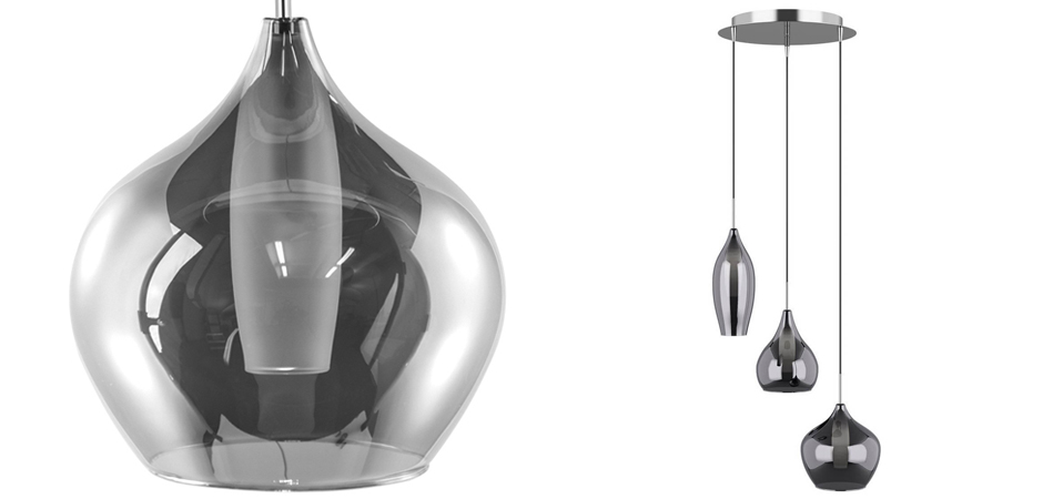 Люстра Candiano Smoke Triple Люстра Candiano Smoke Triple - Loft-Concept в Самаре