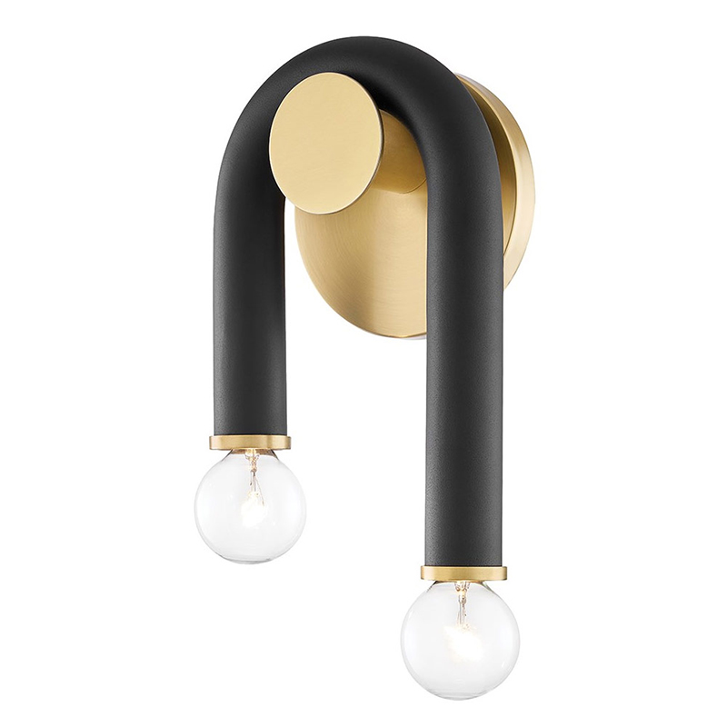 Бра Paulson floppy wall sconce gold Черный Золотой в Самаре | Loft Concept 