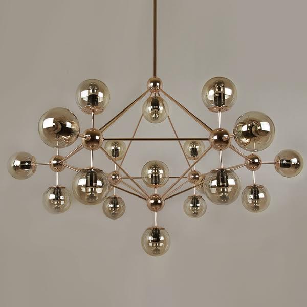 Люстра Modo Chandelier Gold Золотой в Самаре | Loft Concept 