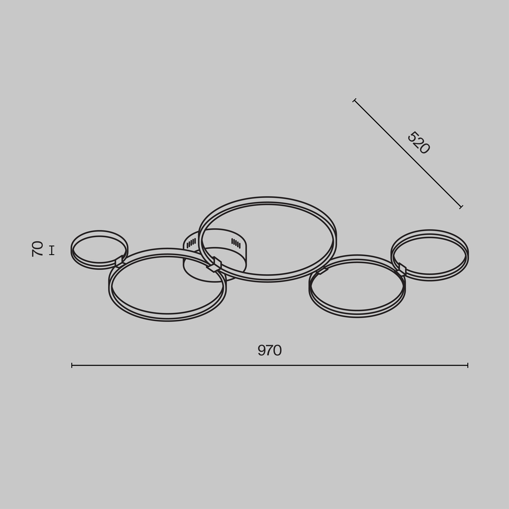 Потолочный светильник Olympia 3000-4000К 43Вт в Самаре