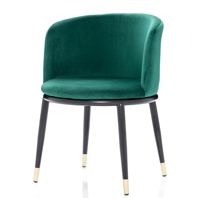 Стул Dining Chair Foucault Green Зеленый Черный Золотой в Самаре | Loft Concept 