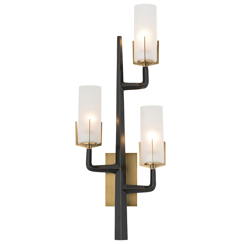 Бра Arteriors GRIFFIN SCONCE Черный Латунь Белый в Самаре | Loft Concept 