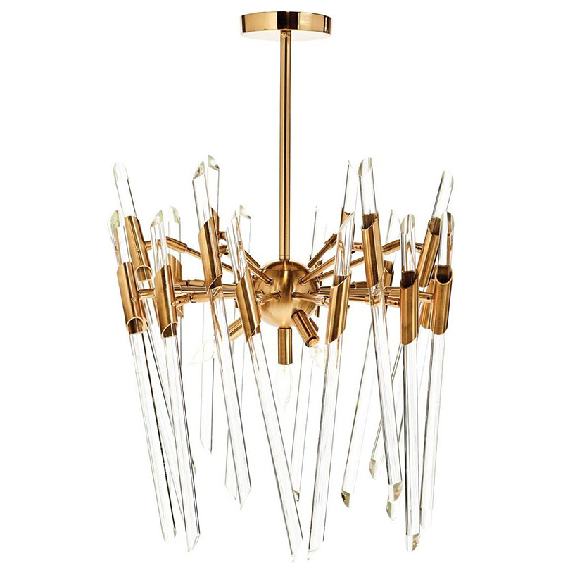 Люстра Ice Rods Chandelier brass Латунь в Самаре | Loft Concept 