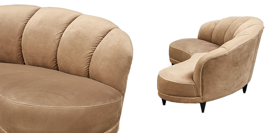 Диван Vanilla Croissant Sofa Диван Vanilla Croissant Sofa - Loft-Concept в Самаре