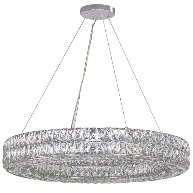 Люстра Crystal Regena Chrome Chandelier 17 Хром Прозрачный (Transparent) в Самаре | Loft Concept 