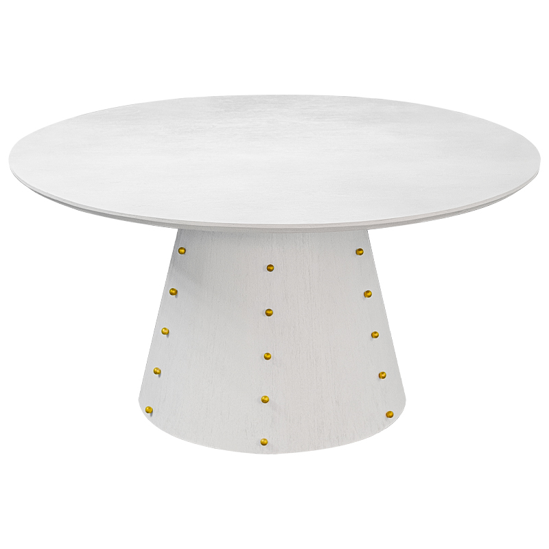 Las Vegas Table White Burl Обеденный Стол ivory ( слоновая кость ) Золотой в Самаре | Loft Concept 