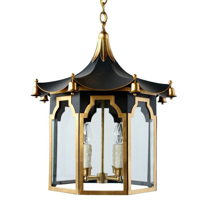 Люстра Pendant Lamp Chinese Pagoda Черный Золотой в Самаре | Loft Concept 