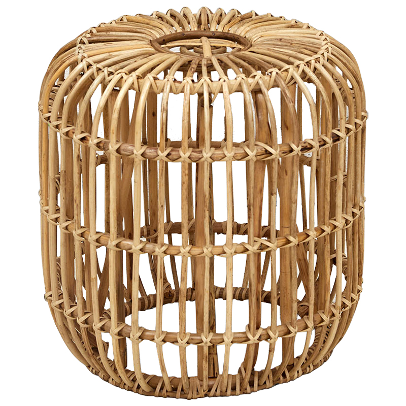 Плетеный приставной столик Wicker Side Table Древесина в Самаре | Loft Concept 