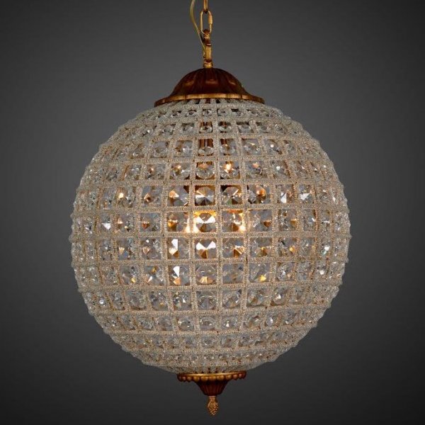 Люстра RH 19th c. Casbah Crystal Pendant 45 Темная бронза винтаж в Самаре | Loft Concept 