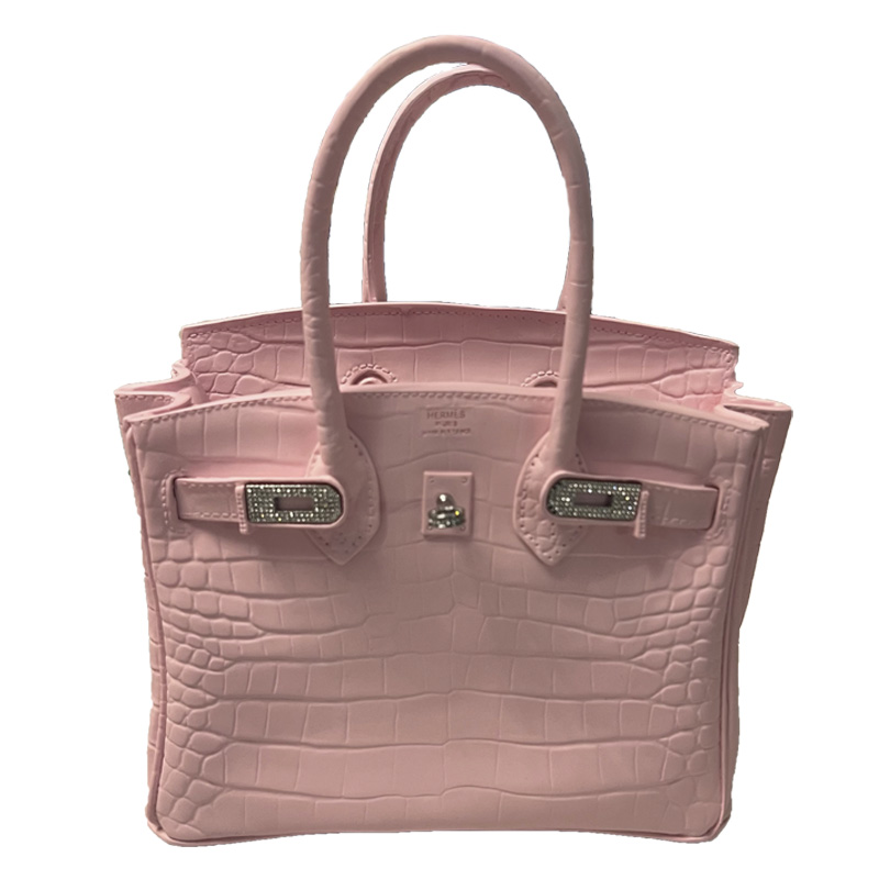 Декоративная ваза в виде сумки Birkin Bag Vase Pink Розовый в Самаре | Loft Concept 