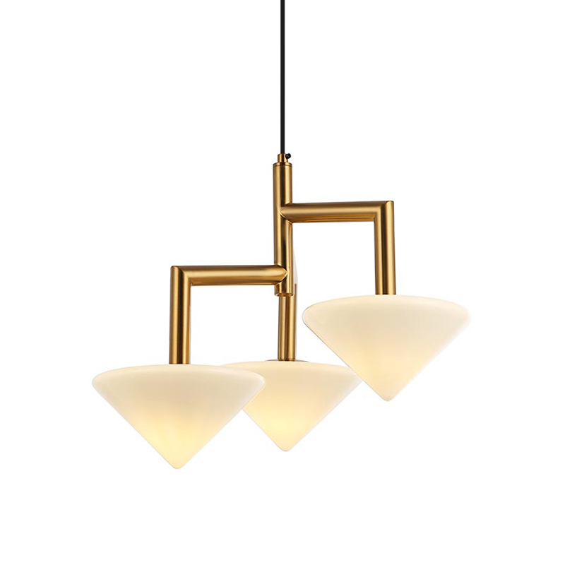 Люстра Acantha Gold Lamp Золотой Белый в Самаре | Loft Concept 