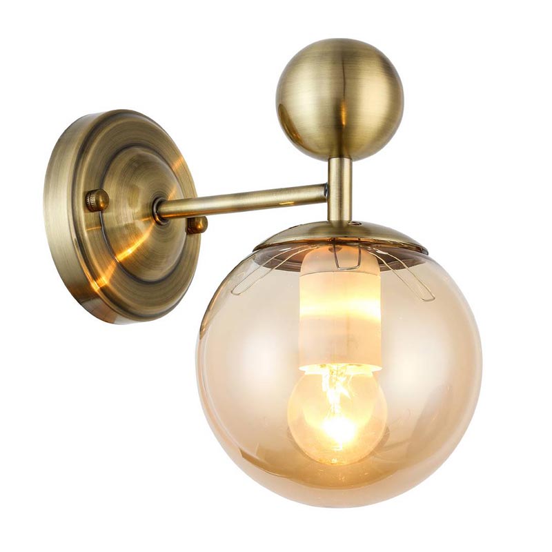 Бра Demian Bronze Wall Lamp Бронза Янтарный в Самаре | Loft Concept 