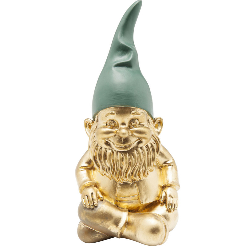 Статуэтка Golden Sitting Gnome Золотой в Самаре | Loft Concept 