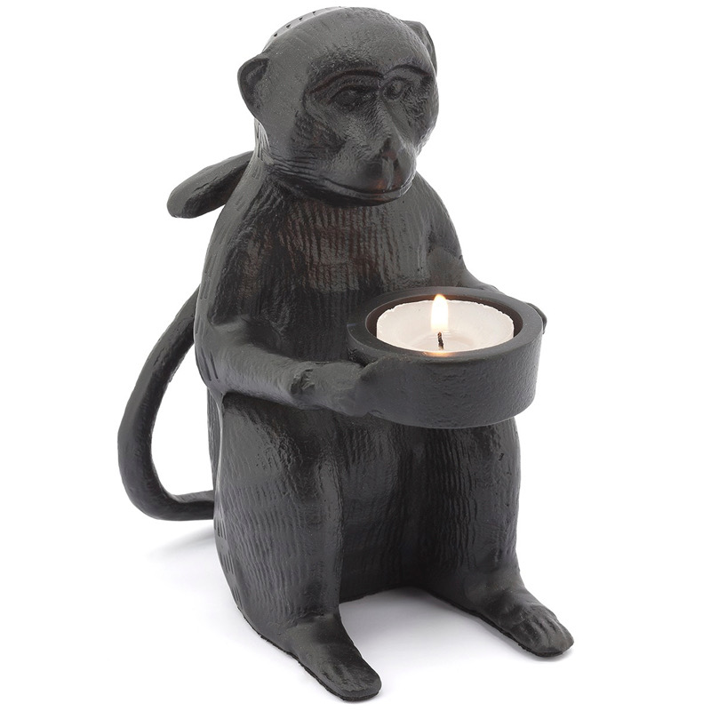 Подсвечник CANDLEHOLDER MONKEY ALLU Черный в Самаре | Loft Concept 