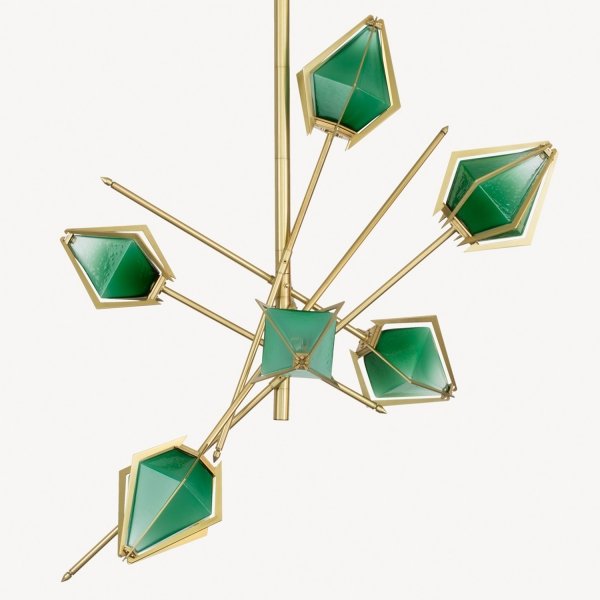 Люстра HARLOW Small Chandelier Gabriel Scott Латунь в Самаре | Loft Concept 