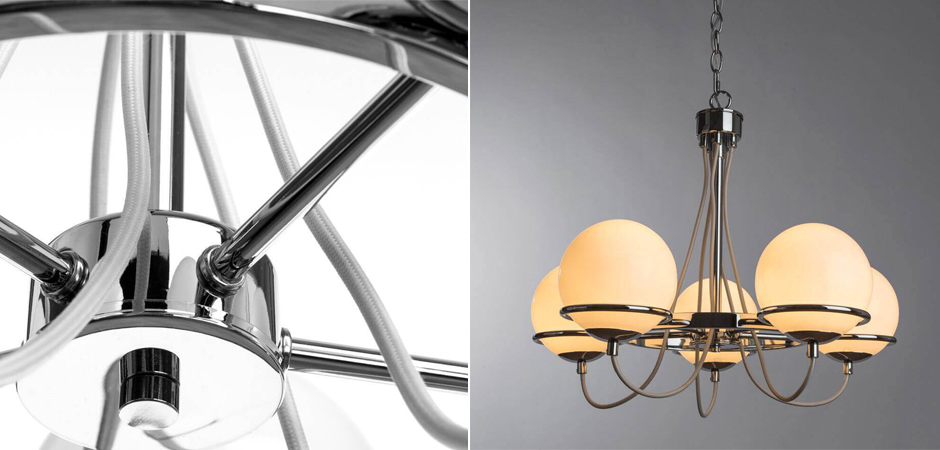 Люстра Melissa Chandelier Chromium 5 Люстра Melissa Chandelier Chromium 5 - Loft-Concept в Самаре